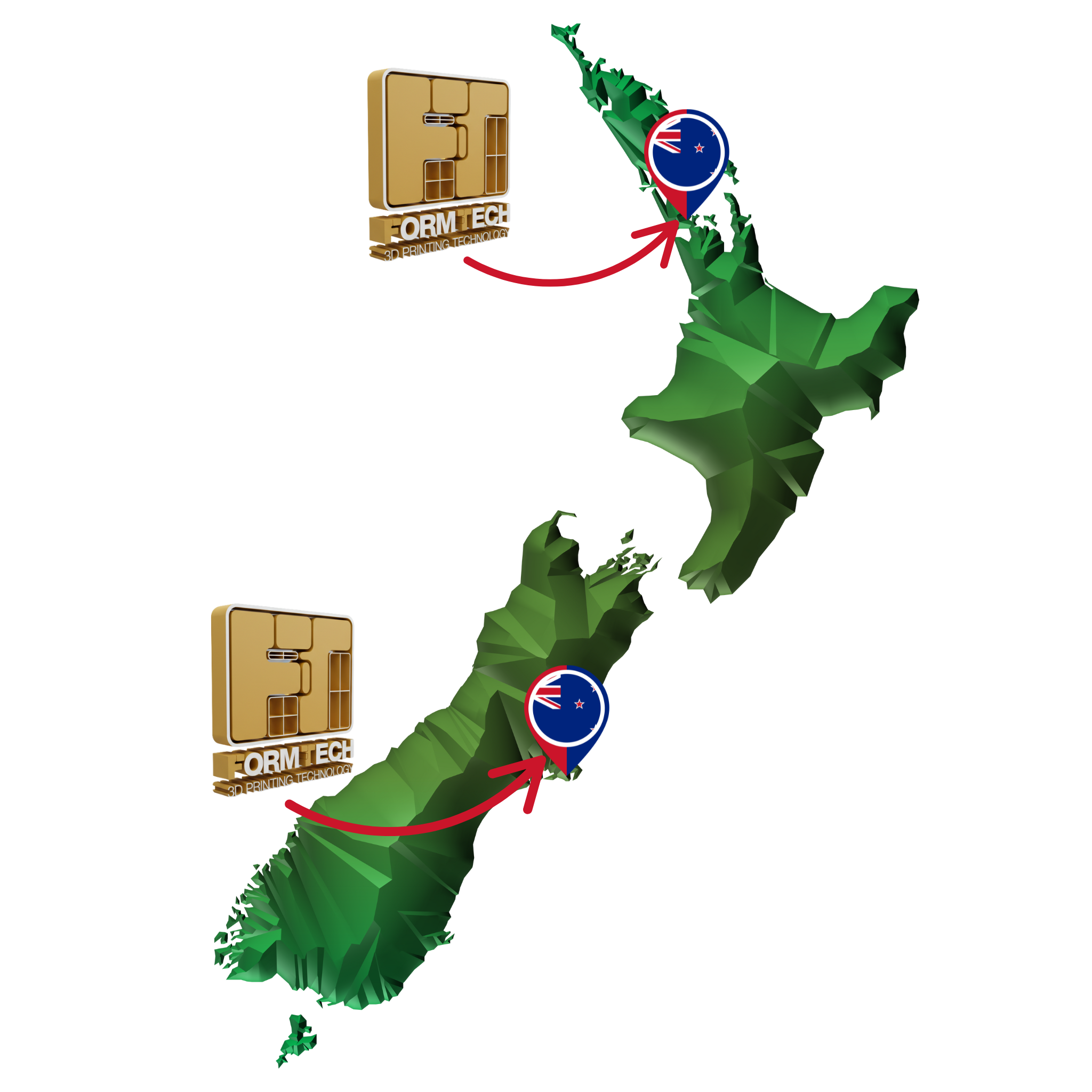 Map of New Zealand